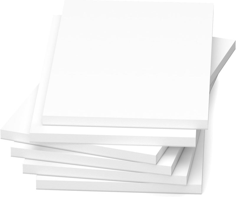 Zaviko Note Pads 4x6, 6 Pack Mini Blank Notepad 4x6, Small Notepads 4x6 Paper Pads, Scratch Pads 4x6 Small Pads of Paper, Memo Pads 4x6, White Server Note Pad Paper, Small Pocket Notebook 4x6, 50 Sheets/Pad - Image 1